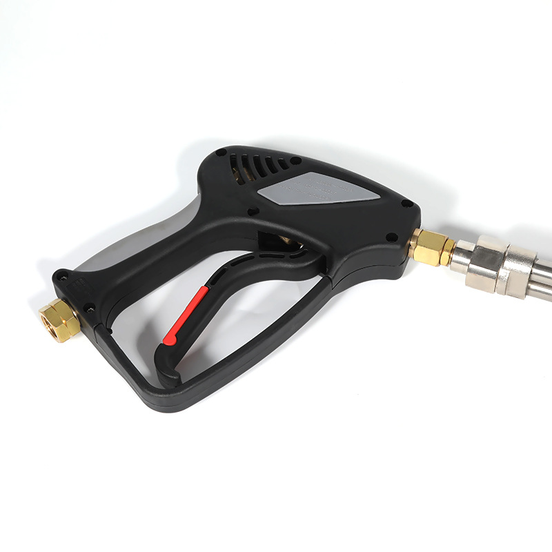 Kotitalouden korkeapaine tehostettu pitkän navan suuttimen harja-auto Korkeapainevesipistooli