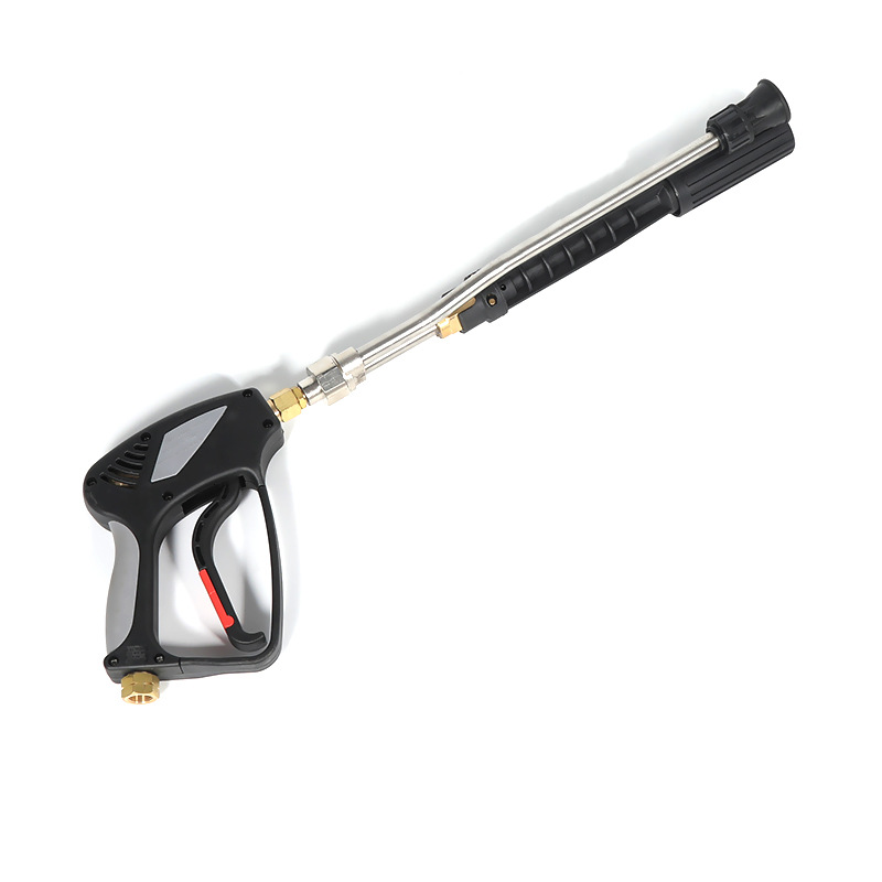 Kotitalouden korkeapaine tehostettu pitkän navan suuttimen harja-auto Korkeapainevesipistooli