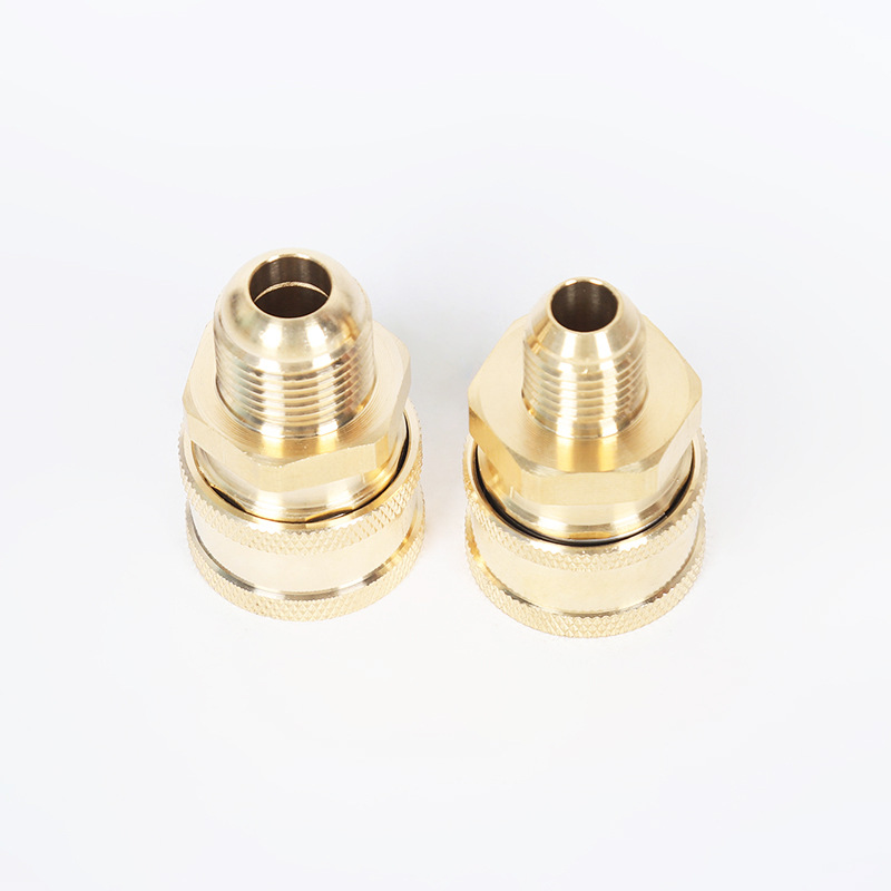 Korkeapaineinen autopesukoneen puhdistuskone kupari 3/8 Pikapistoke