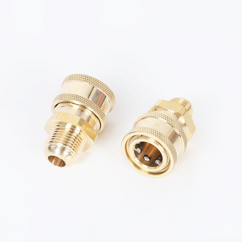 Korkeapaineinen autopesukoneen puhdistuskone kupari 3/8 Pikapistoke