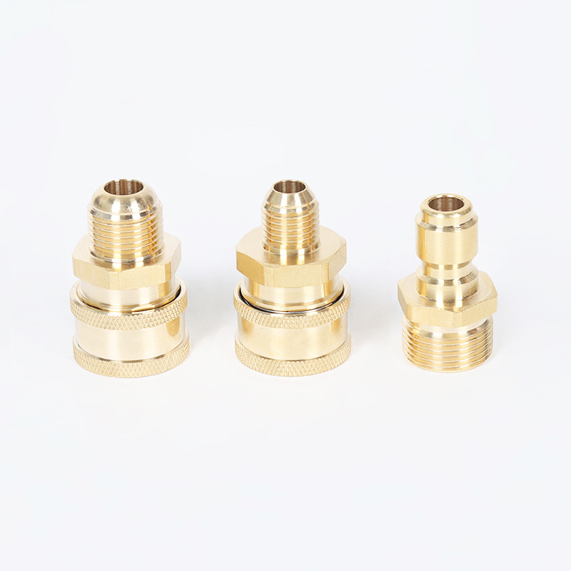 Korkeapaineinen autopesukoneen puhdistuskone kupari 3/8 Pikapistoke